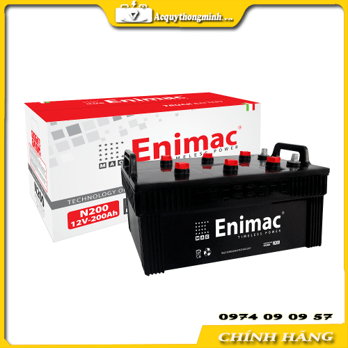 Bình Ắc Quy Enimac 12V 200Ah N200 2 Ắc Quy Enimac 12V 200Ah N200